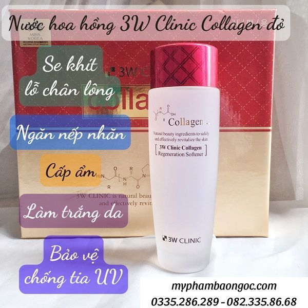 DƯỠNG DA 3W CLINIC COLLAGEN ĐỎ 5IN1 HÀN QUỐC