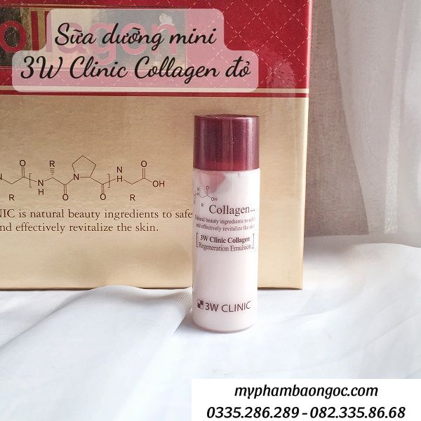 DƯỠNG DA 3W CLINIC COLLAGEN ĐỎ 5IN1 HÀN QUỐC