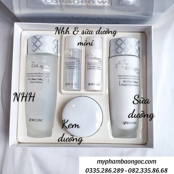 DƯỠNG TRẮNG DA 3W CLINIC COLLAGEN TRẮNG 5IN1