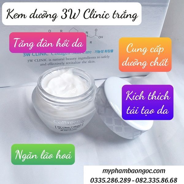 DƯỠNG TRẮNG DA 3W CLINIC COLLAGEN TRẮNG 5IN1