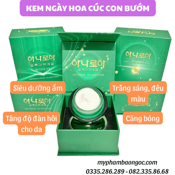 BỘ MỸ PHẨM HOA CÚC CON BƯỚM TRỊ NÁM DƯỠNG TRẮNG DA HÀN QUỐC