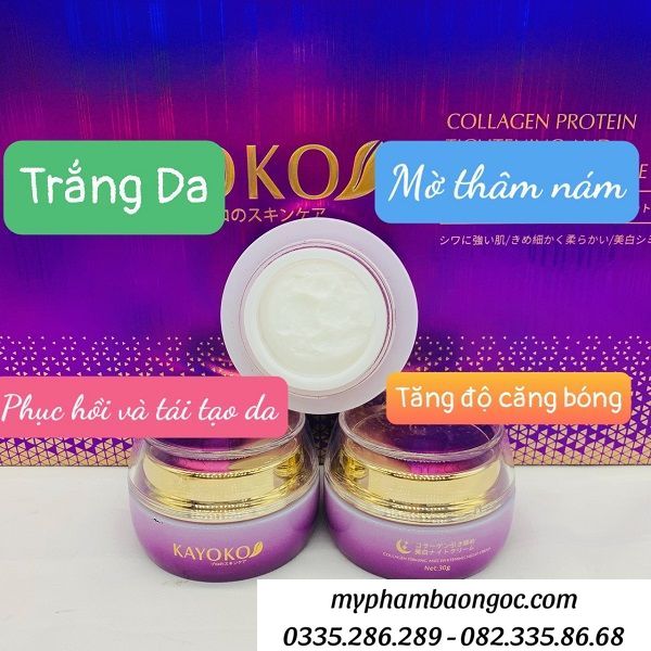 BỘ KAYOKO COLLAGEN TÍM 5IN1 HÀN QUỐC TRỊ NÁM TRẮNG DA