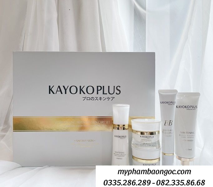 BỘ MỸ PHẨM KAYOKO PLUS TRẮNG 5IN1 NHẬT BẢN TRỊ NÁM TRẮNG DA
