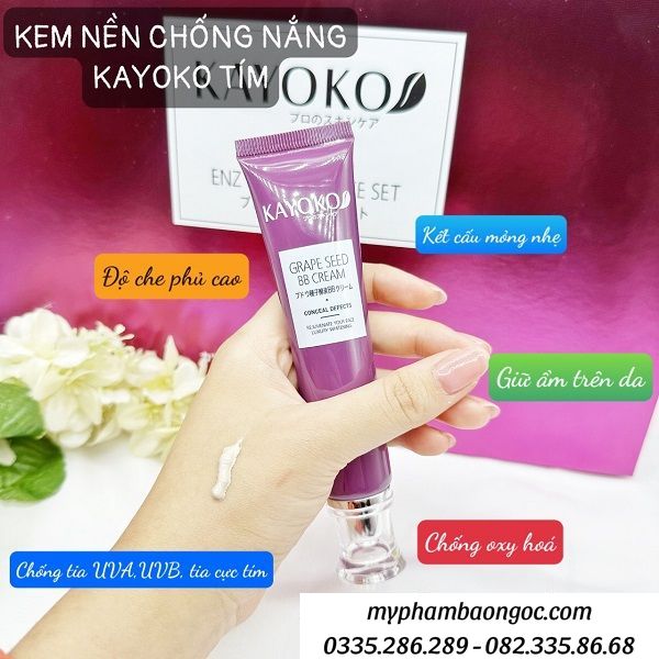 Cách sử dụng Bộ mỹ phẩm kayoko tím