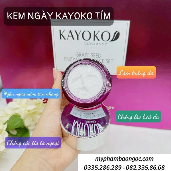 BỘ MỸ PHẨM KAYOKO TÍM 5IN1 TRỊ NÁM TÀN NHANG DƯỠNG TRẮNG DA