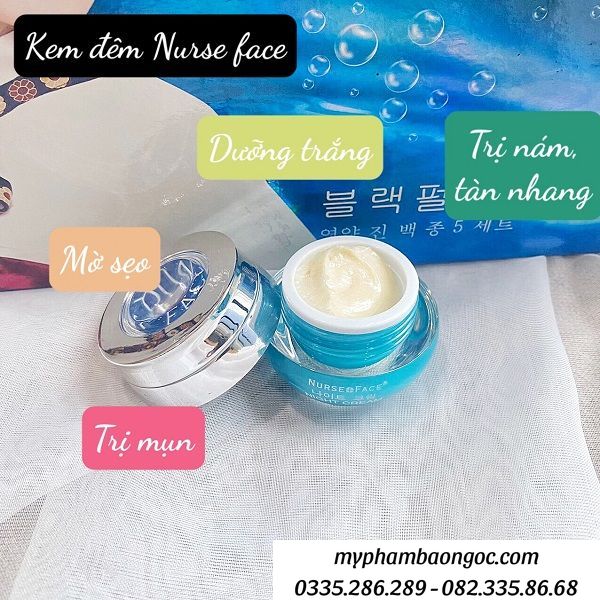 BỘ MỸ PHẨM TRỊ NÁM TÀN NHANG NURSE FACE NGỌC TRAI 5IN1