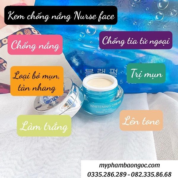 BỘ MỸ PHẨM TRỊ NÁM TÀN NHANG NURSE FACE NGỌC TRAI 5IN1