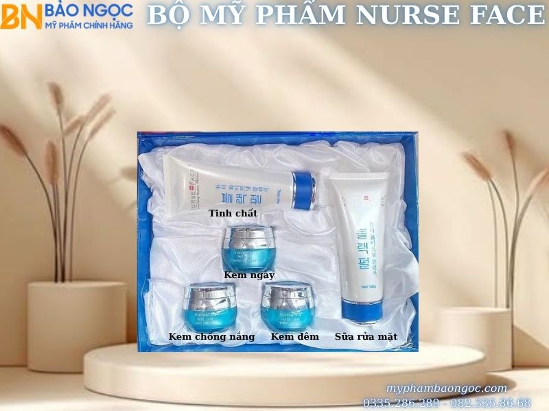 BỘ MỸ PHẨM TRỊ NÁM TÀN NHANG NURSE FACE NGỌC TRAI 5IN1