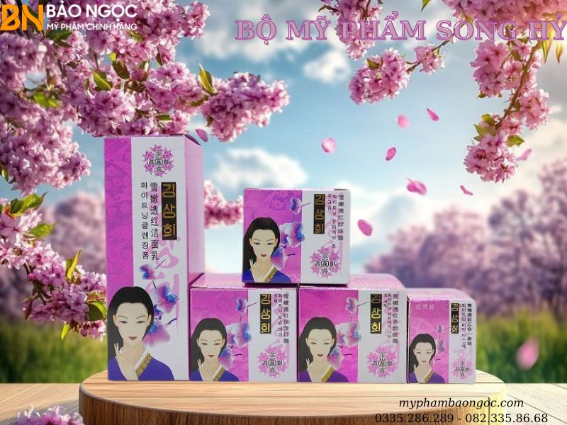 BỘ MỸ PHẨM DƯỠNG TRẮNG DA MỜ NÁM SONG HỶ 4IN1 HÀN QUỐC