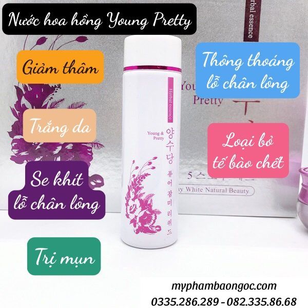 BỘ MỸ PHẨM TRỊ NÁM TÀN NHANG TRẮNG DA YOUNG PRETTY HÀN QUỐC