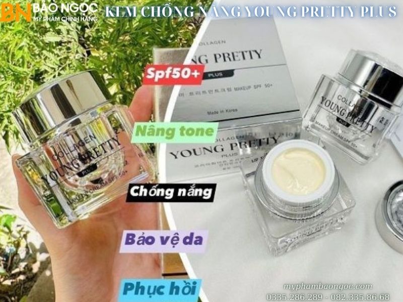 Kem chống nắng Collagen young pretty plus