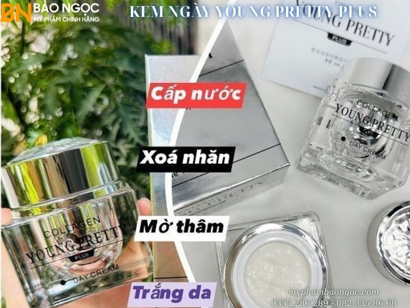 Kem ngày Collagen young pretty plus