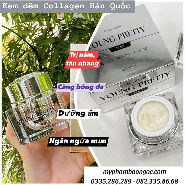 BỘ MỸ PHẨM TRỊ NÁM TRẮNG DA COLLAGEN YOUNG PRETTY PLUS