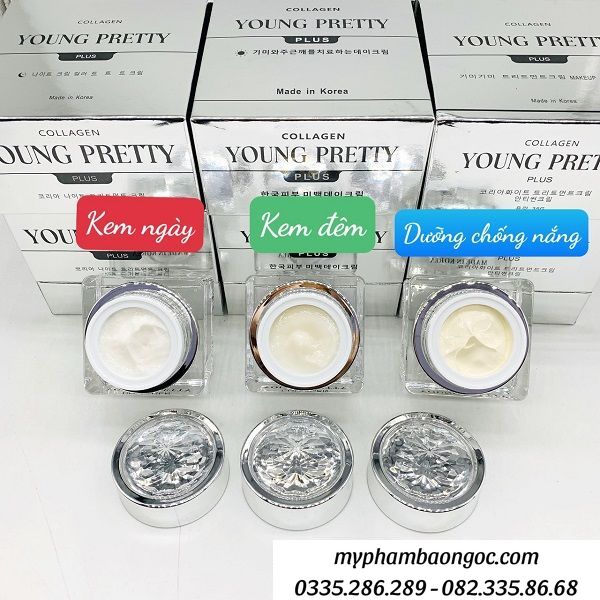 BỘ MỸ PHẨM TRỊ NÁM TRẮNG DA COLLAGEN YOUNG PRETTY PLUS