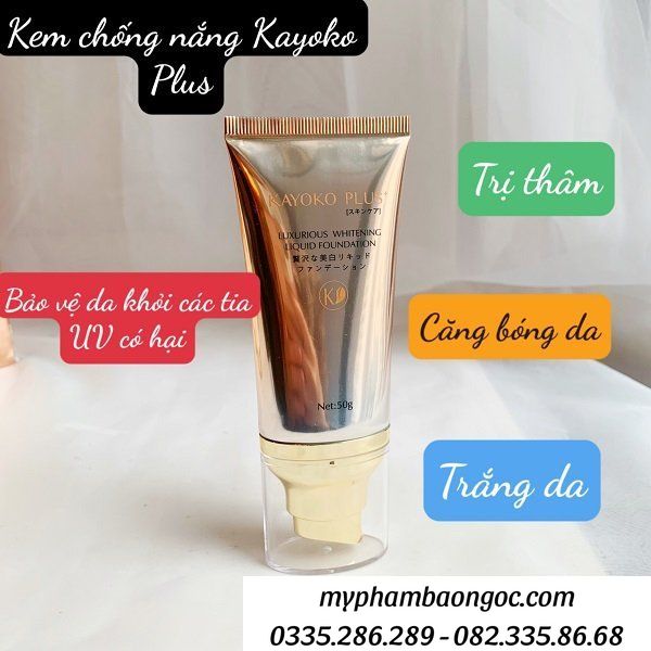 BỘ MỸ PHẨM KAYOKO PLUS VÀNG&nbsp;NHẬT BẢN TRỊ NÁM DƯỠNG TRẮNG DA