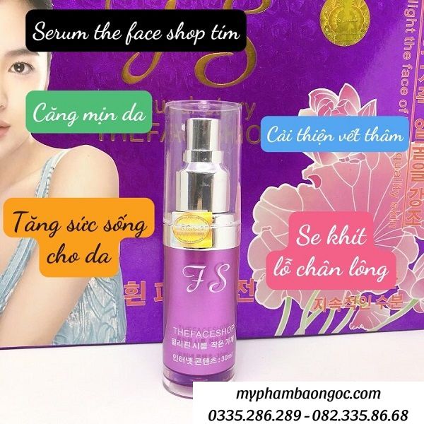 BỘ MỸ PHẨM TRỊ NÁM TRẮNG DA TS THEFACESHOP TÍM 5IN1 HÀN QUỐC