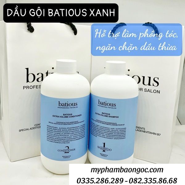 CẶP DẦU GỘI XẢ BATIOUS ANH QUỐC PHỤC HỒI TÓC HƯ TỔN 500ML&nbsp;