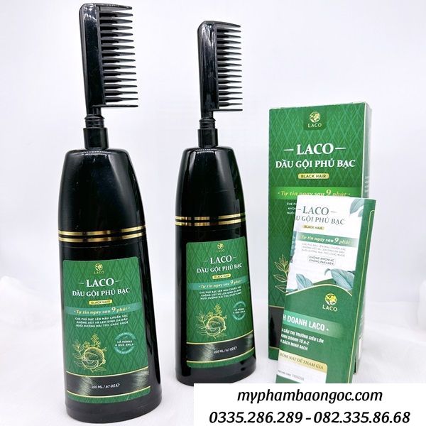 DẦU GỘI PHỦ BẠC LACO BLACK NGUYÊN LIỆU THẢO DƯỢC TỰ NHIÊN