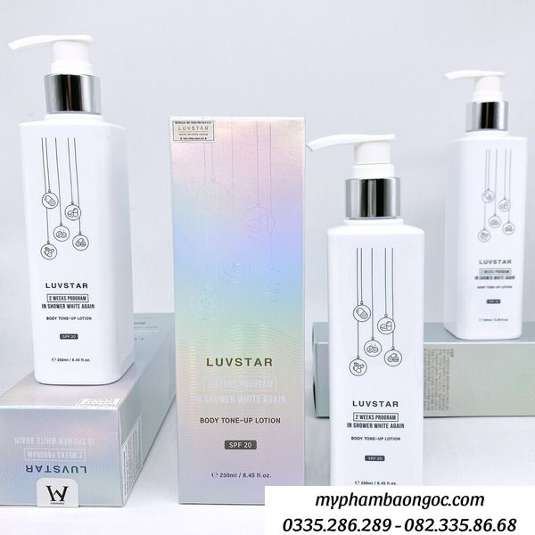 DƯỠNG THỂ TRẮNG DA LUVSTAR BODY TOEN UP LOTION HÀN QUỐC