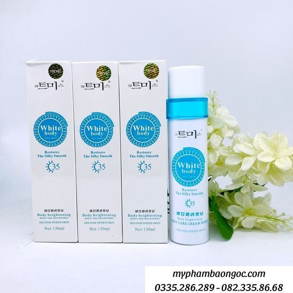 KEM KÍCH TRẮNG WHITE BODY 150ML HÀN QUỐC