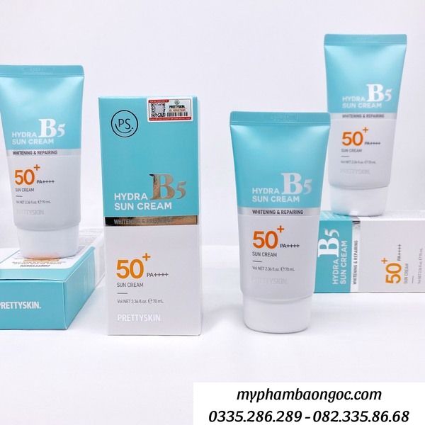 KEM CHỐNG NẮNG B5  PRETTYSKIN HYDRA SUN CREAM 70ML HÀN QUỐC