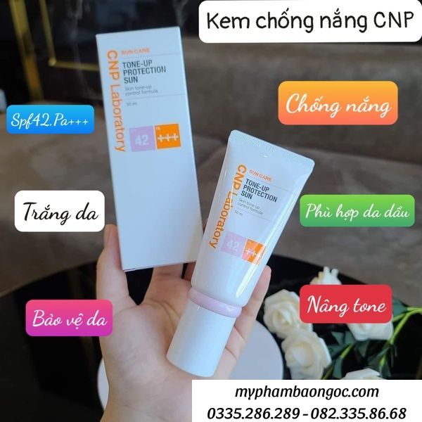 KEM CHỐNG NẮNG CNP LABORATORY TONE UP PROTECTION SUN SPF 42