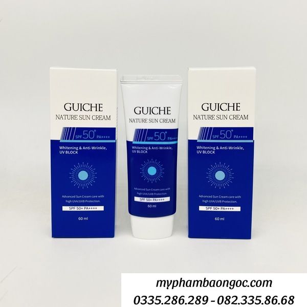 KEM CHỐNG NẮNG GUICHE NATURE SUN CREAM SPF50 CHO DA NHẠY CẢM