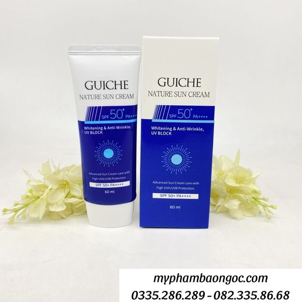 KEM CHỐNG NẮNG GUICHE NATURE SUN CREAM SPF50 CHO DA NHẠY CẢM