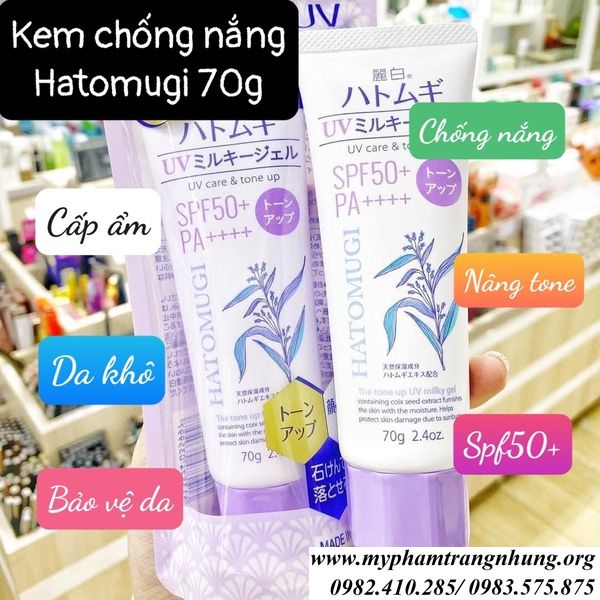 Công dụng Kem chống nắng Hatomugi