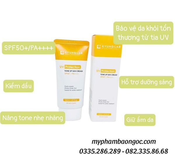 KEM CHỐNG NẮNG KYUNG LAB NÂNG TONE KIỀM DẦU HÀN QUỐC 50ML