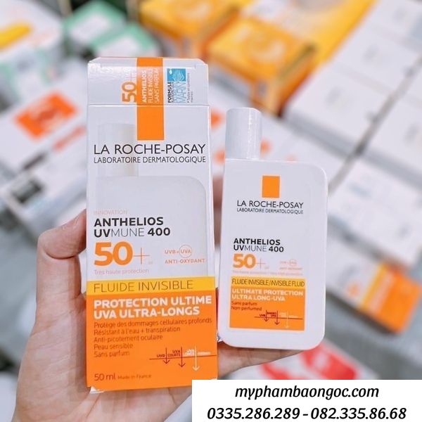 KEM CHỐNG NẮNG PHÁP LA ROCHE POSAY ANTHELIOS FLUIDE LVISIBLE