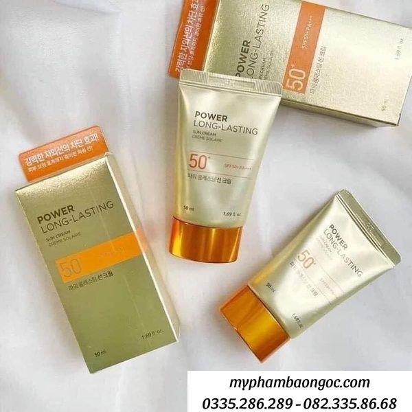 KEM CHỐNG NẮNG POWER LONG LASTING SUN CREAM SPF50 HÀN QUỐC