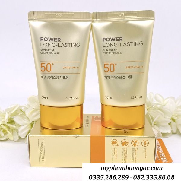 KEM CHỐNG NẮNG POWER LONG LASTING SUN CREAM SPF50 HÀN QUỐC