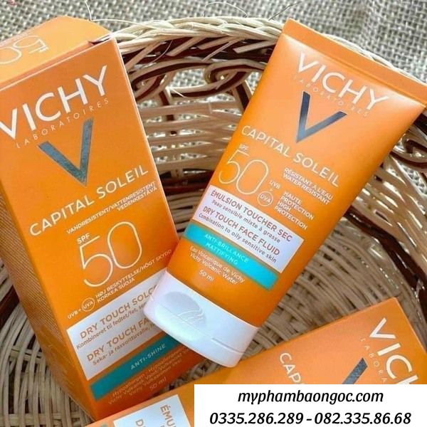 KEM CHỐNG NẮNG VICHY&nbsp; CAPITAL IDEAL SOLEIL SPF 50 CHO DA DẦU