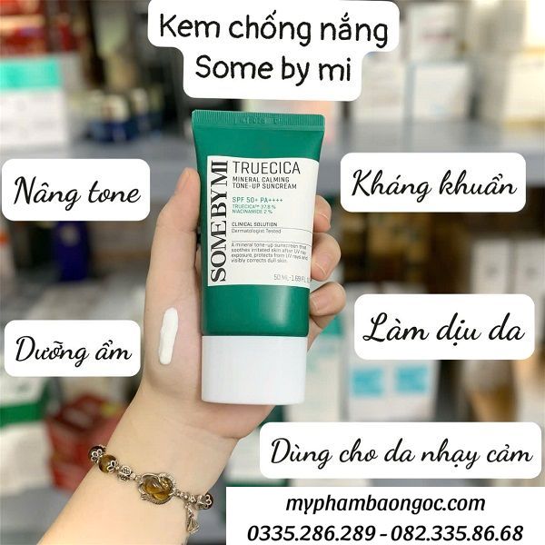 KEM CHỐNG NẮNG NÂNG TONE CHỐNG TIA CỰC TÍM SOME BY MI 50ML