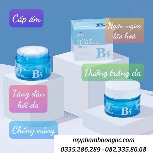 KEM DƯỠNG PRETTYSKIN B5 HYDRA DERMA REPAIR CREAM HÀN QUỐC