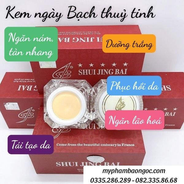 BỘ MỸ PHẨM TRỊ NÁM TÀN NHANG BẠCH THUỶ TINH SHUI JING BAI