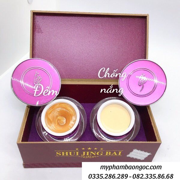 BỘ MỸ PHẨM TRỊ NÁM BẠCH THỦY TINH TÍM SHUI JING BAI CAO CẤP