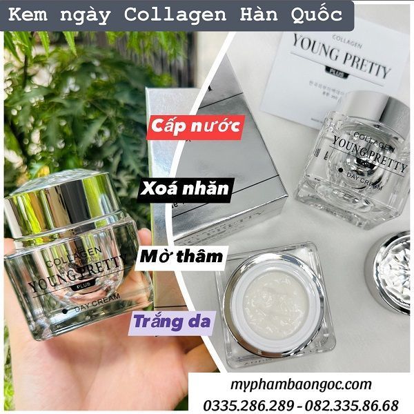 KEM COLLAGEN YOUNG PRETTY PLUS TRỊ NÁM THÂM DƯỠNG TRẮNG DA