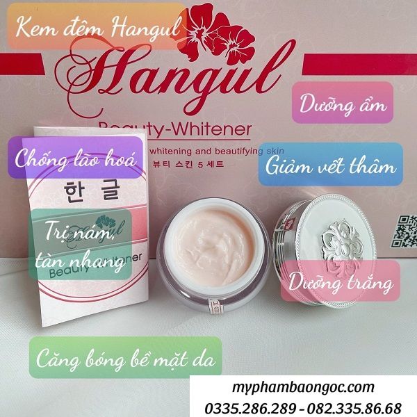 BỘ KEM HANGUL TRỊ NÁM DƯỠNG TRẮNG DA HÀN QUỐC CHÍNH HÃNG