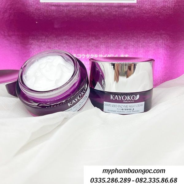 kem kayoko tím dưỡng trắng da