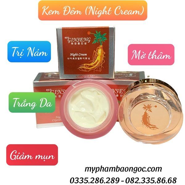 KEM SÂM TRỊ NÁM TRẮNG DA RED GINSENG HÀN QUỐC