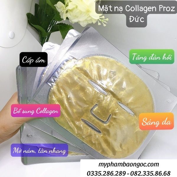 MẶT NẠ COLLAGEN PUROZ CẤP ẨM PHỤC HỒI MỜ NÁM DƯỠNG TRẮNG DA