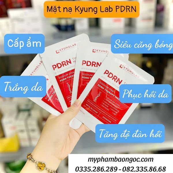 MẶT NẠ KYUNG LAB PDRN ĐỎ CẤP ẨM CĂNG BÓNG PHỤC  DƯỠNG DA