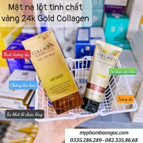 Công dụng Mặt nạ lột tinh chất vàng 24k