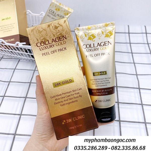 Mặt nạ lột tinh chất vàng 24k 3w clinic