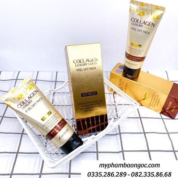 mặt nạ lột tinh chất vàng 24k clinic