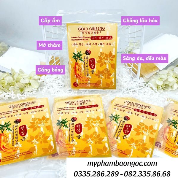 Công dụng mặt nạ sâm gol ginseng