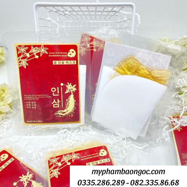 MẶT NẠ SÂM RED GINSENG CẤP ẨM DƯỠNG TRẮNG DA HÀN QUỐC