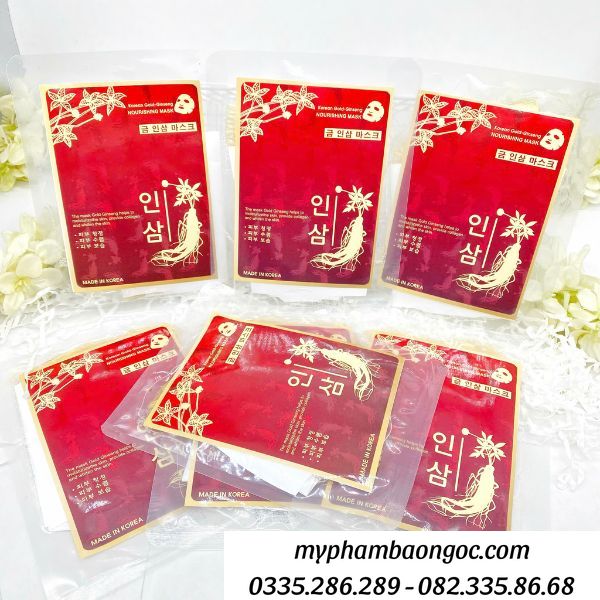 MẶT NẠ SÂM RED GINSENG CẤP ẨM DƯỠNG TRẮNG DA HÀN QUỐC